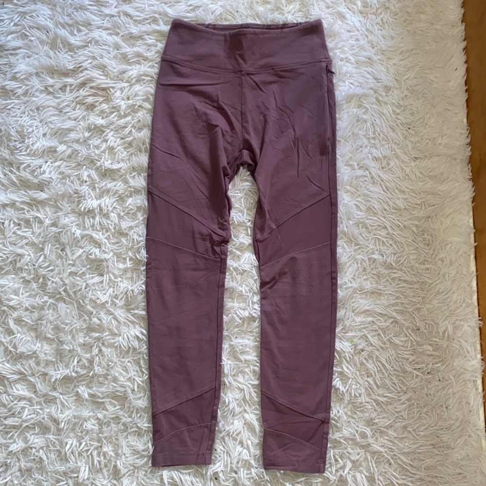 Purple, mesh leggings with a pocket on the left! PINK brand!